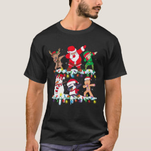 Camiseta Navidades Dabbing Santa Elf Y Amigos Niños