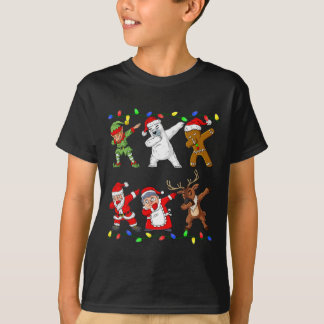 Camiseta Navidades Dabbing Santa y amigos Cuarentena Boy
