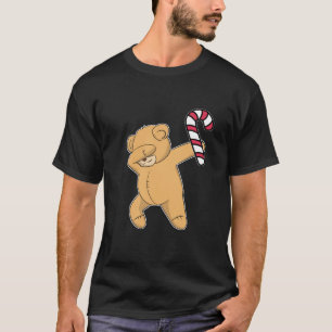 Camiseta Navidades Dabbing Teddy Bear Candy Cane Dance Gift