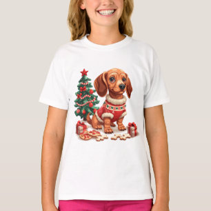Camiseta Navidades Dachshund Dog Holiday Cookies