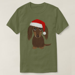 Camiseta Navidades Dachshund Santa