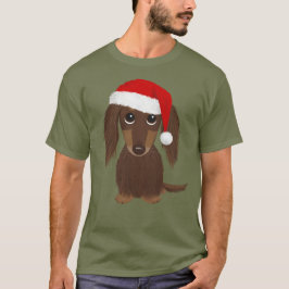 Camiseta Navidades Dachshund Santa