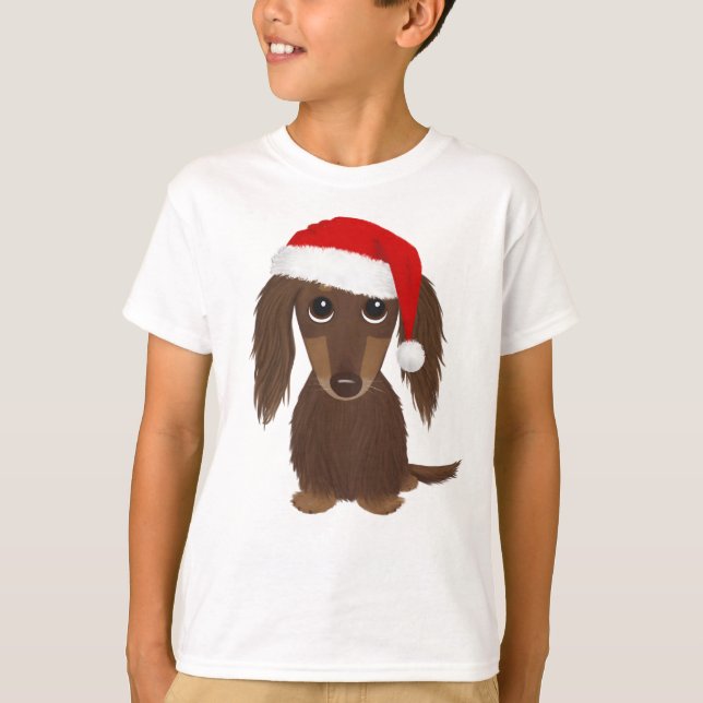 Camiseta Navidades Dachshund Santa (Anverso)