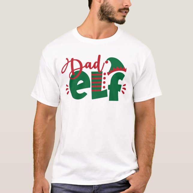 Camiseta Navidades Dad Elf (Anverso)