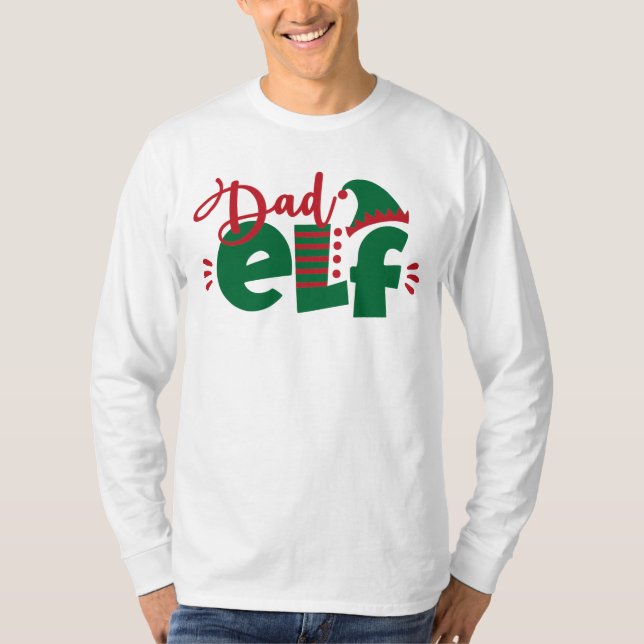 Camiseta Navidades Dad Elf (Anverso)
