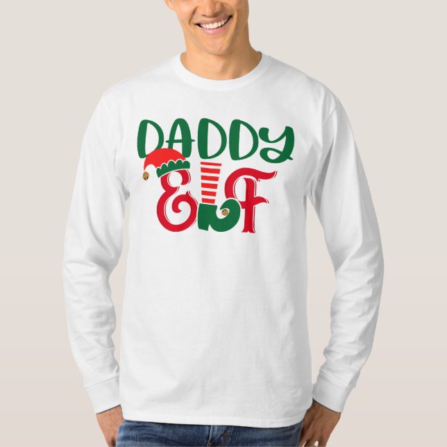 Camiseta Navidades Daddy Elf (Anverso)