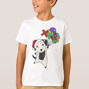 Camiseta Navidades dálmatas perros animales de invierno per