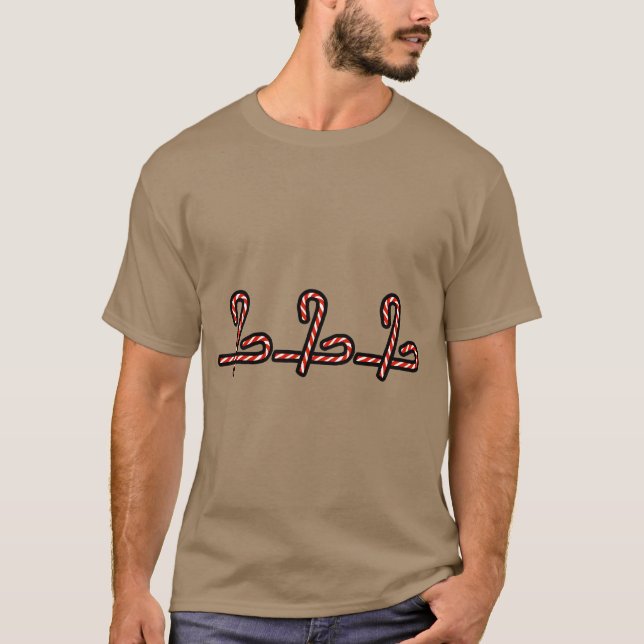 Camiseta Navidades dan Navidades Candy Canes chica (Anverso)