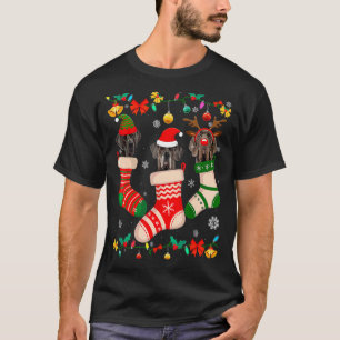 Camiseta Navidades Dane Sock Xmas reno Santa ELF Perro