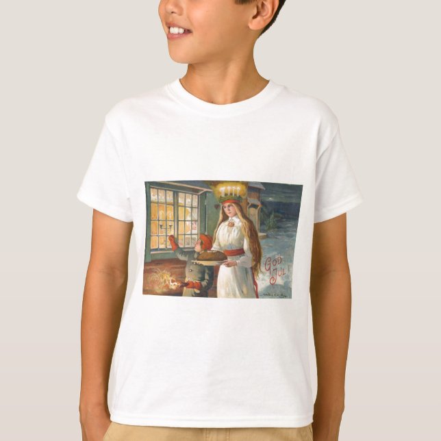 Camiseta Navidades daneses vintage, Dios Jul (Anverso)