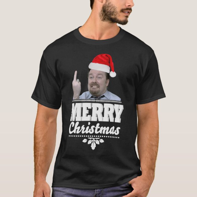 Camiseta Navidades David Brent Ricky Gervais Funny &x27;On  (Anverso)