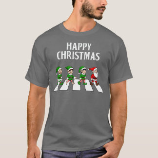 Camiseta Navidades de Abbey Road de Santa y Elves