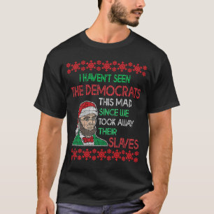 Camiseta Navidades de Abe Lincoln no he visto a los demócra