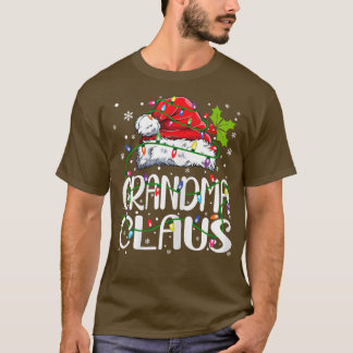Camiseta Navidades de Abuela Claus iluminan Pajama Fami