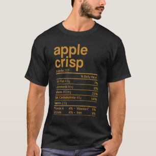 Camiseta Navidades de acción de gracias de Apple Crisp Nutr