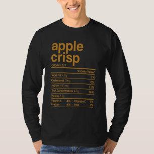Camiseta Navidades de acción de gracias de Apple Crisp Nutr