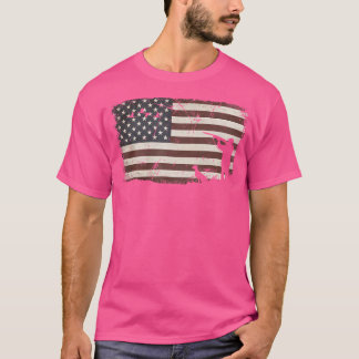 Camiseta Navidades de Acción de Gracias de la Bandera Estad