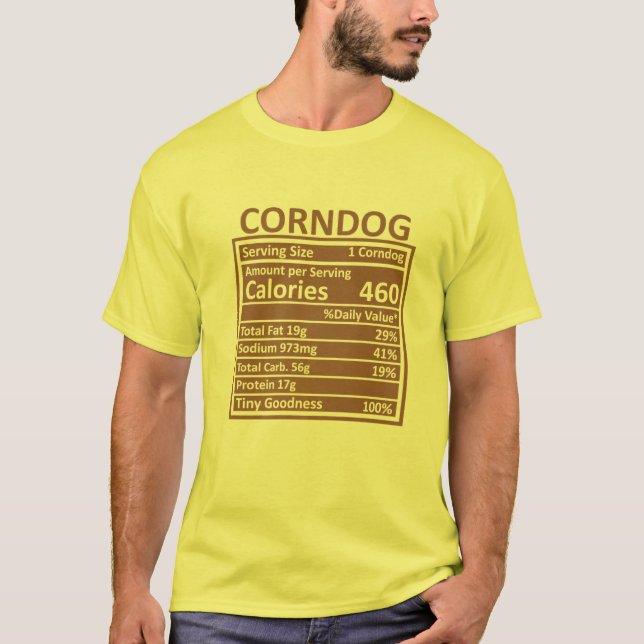 Camiseta Navidades de Acción de Gracias Funny Corndog Nutri (Anverso)