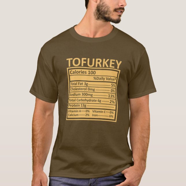 Camiseta Navidades de Acción de Gracias Funny Tofurkey Nutr (Anverso)