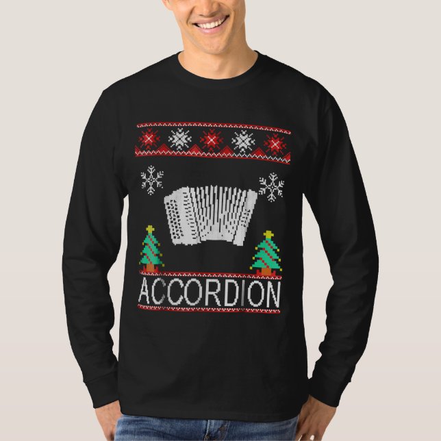 Camiseta Navidades de acordeón (Anverso)