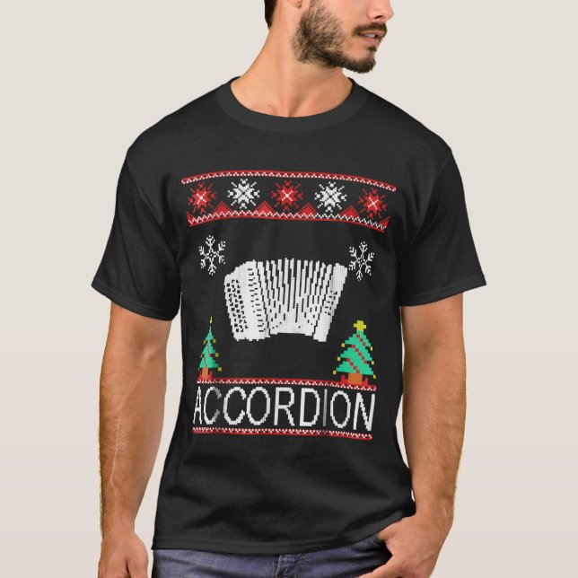 Camiseta Navidades de acordeón (Anverso)