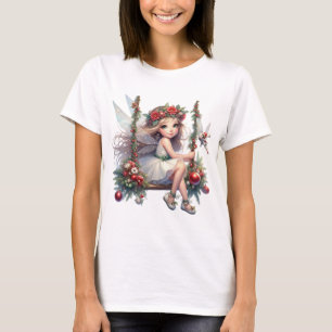 Camiseta Navidades de acuarela mujeres de hadas