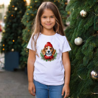 Navidades de acuarela Perro Beagle