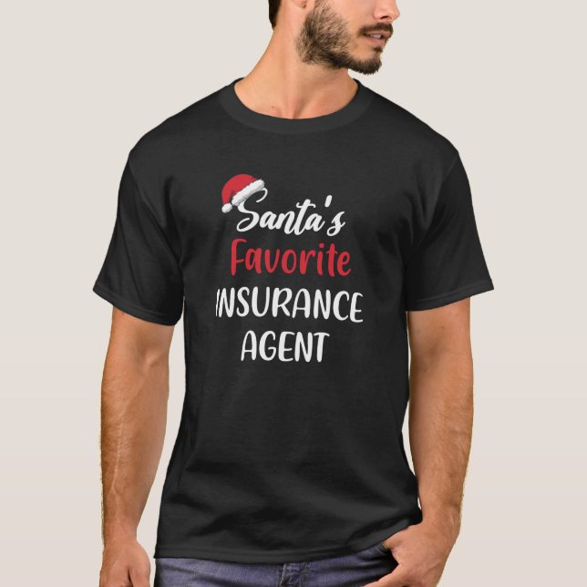 Camiseta Navidades de agentes de seguros favoritos de los a (Anverso)