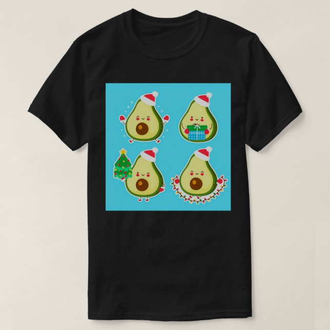 Camiseta Navidades de aguacate (Diseño del anverso)