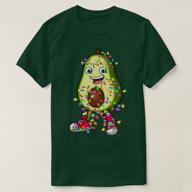 Camiseta Navidades de aguacate 8 (Diseño del anverso)