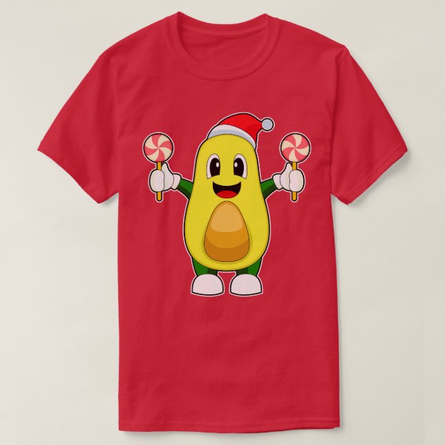 Camiseta Navidades de aguacate Lollipop (Diseño del anverso)