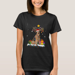 Camiseta Navidades de Airedale Terrier Dog