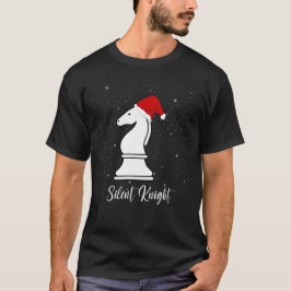 Camiseta Navidades de ajedrez de Knight silenciosos en un j