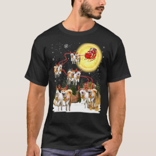 Camiseta Navidades de Akita Sleigh Decoración de Papá Noel