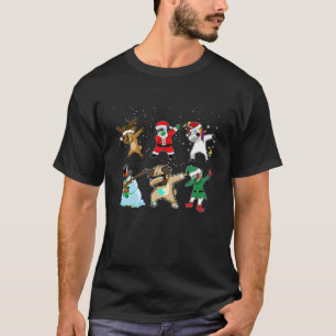 Camiseta Navidades de amigos de Dabbing Santa Elf Chicas ho
