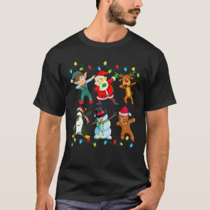 Camiseta Navidades de amigos de Dabbing Santa Elf Niños ho
