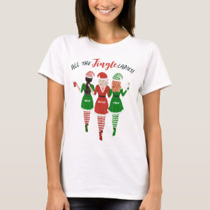 Camiseta Navidades de amigos de hermanas Jingle Ladies