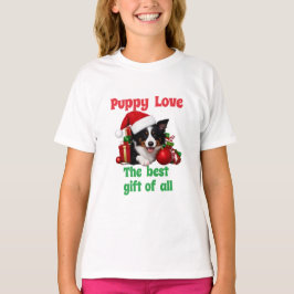 Camiseta Navidades de amor de cachorro Perro Adorable