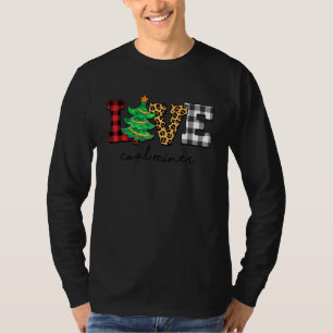 Camiseta Navidades de amor de los mineros del carbón Famili