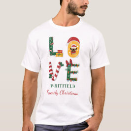 Camiseta Navidades de amor de perro personalizados que coin