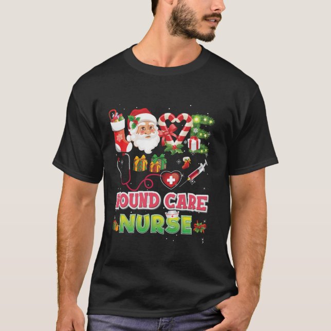 Camiseta Navidades de amor Enfermedad Cuidada Enfermera San (Anverso)