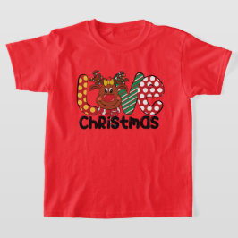 Camiseta Navidades de amor festivos chicas renos