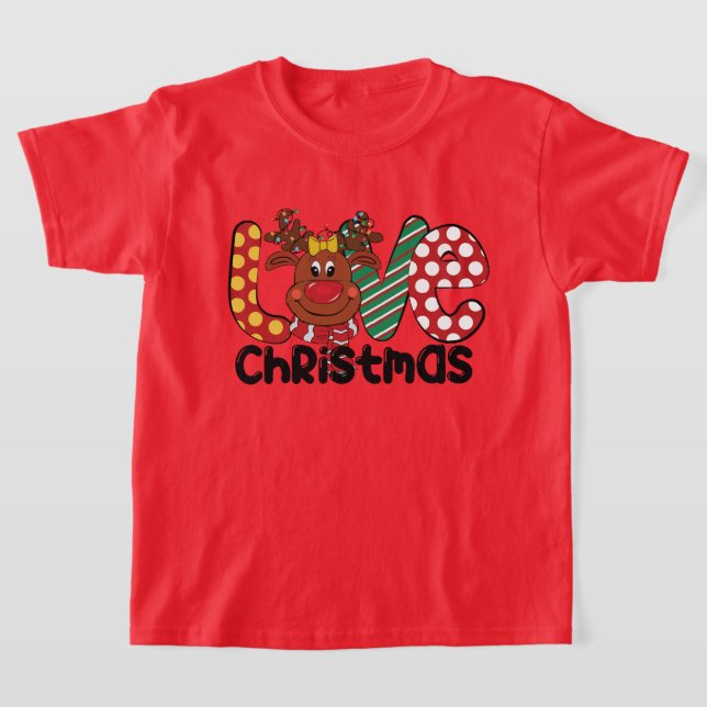 Camiseta Navidades de amor festivos chicas renos (Distribución)