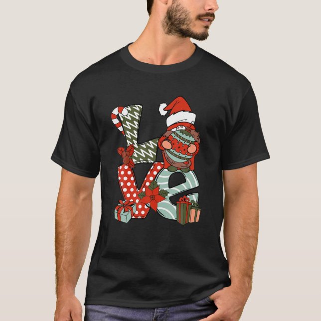 Camiseta Navidades De Amor Gnome Regalos Para Hombres Mujer (Anverso)
