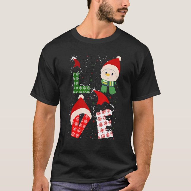 Camiseta Navidades de amor Santa Hat Xmas Disstume PJ (Anverso)