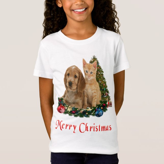 Camiseta Navidades de animales (Anverso)