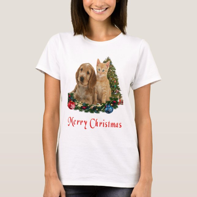 Camiseta Navidades de animales (Anverso)