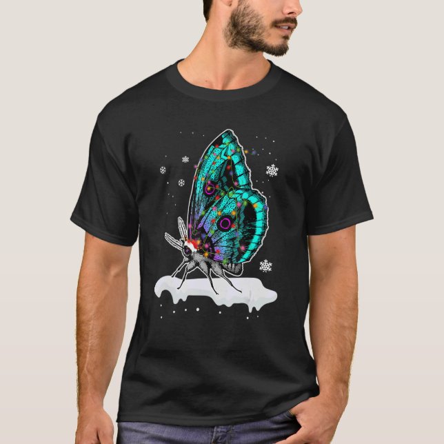 Camiseta Navidades de animales de la mariposa de Santa Lucí (Anverso)