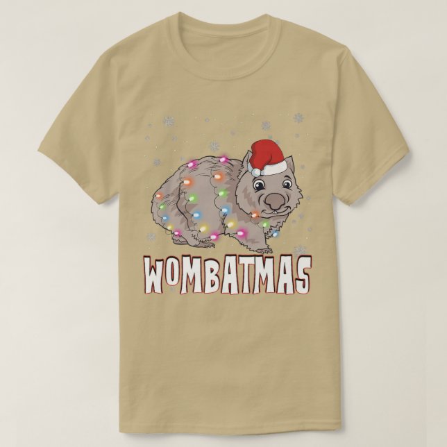 Camiseta NAVIDADES de animales salvajes de XMas Wombatmas i (Diseño del anverso)