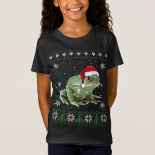 Camiseta Navidades de animales suéteres de Santa Frog Pajam
